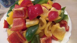 Cutted peppers