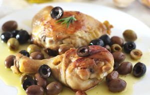 Chicken with olives